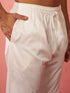 Men's Lavender Kurta Jacket Set with Cream Pyjama